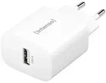 Intenso 1x USB-A Adapter wei&szlig; Universal AC Drinnen