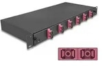 DELOCK 19" LWL Splei&szlig;box 6x SC DX OM4 1HE splei&szlig;fer. Kompl.