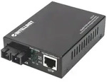 Intellinet Gigabit PoE+ Medienkonverter, 1000Base-T RJ45-Port auf 1000Base-LX...
