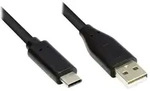 Alcasa GC-M0118 USB Kabel USB 2.0 2 m USB A USB C 0,48 Gbit/s Schwarz