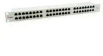 Equip 48-Port Cat.6 Geschirmtes Patch Panel, Hellgrau