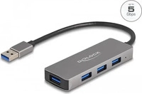 Delock 63171, DeLOCK 4 Port USB 5 Gbps Hub mit USB Typ-A Anschluss - USB Typ-A
