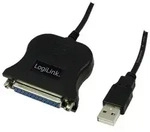 LogiLink UA0054A Paralleles Kabel Schwarz 1,8 m
