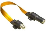 Alcasa S-1014Q Koaxialkabel 0,54 m SAT Type-F Schwarz, Gold, Transparent