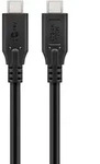 Goobay 74197 USB Kabel USB4 Gen 2x2 2 m USB C 20 Gbit/s 100 W Schwarz