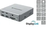 Conceptronic DONN25G 15-in-1 DisplayLink USB 3.2 Gen 2 Dockingstation, 4K60Hz