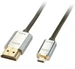 Lindy 41678 HDMI-Kabel 3 m HDMI Typ A (Standard) HDMI Typ D (Mikrofon) Schwarz,