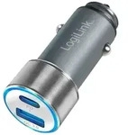 LogiLink PA0252 Ladeger&auml;t f&uuml;r Mobilger&auml;te Universal Grau Zigarettenanz&uuml;nder