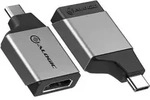ALOGIC ULCHDMN-SGR USB-Grafikadapter 3840 x 2160 Pixel Schwarz, Grau