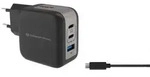 Conceptronic 3-Port 67W GaN USB-PD-Ladeger&auml;t mit USB-C-Ladekabel, USB-C x 2, USB-A x