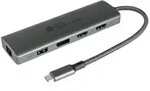 Alcasa HUB-C001A Schnittstellen-Hub USB Typ-C 5000 Mbit/s Anthrazit