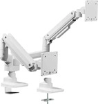 Equip 650183, Equip 17"-35" Schwerlast-Doppelmonitor-Schreibtischhalterung, Wei&szlig;