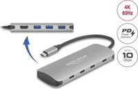 Delock 64323, DeLOCK 64323 Schnittstellen-Hub USB 3.2 Gen 2 (3.1 Gen 2) Type-C...