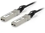 LevelOne DAC-0105 InfiniBand/Glasfaserkabel 5 m SFP+ Schwarz, Edelstahl