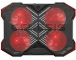 GENESIS Oxid 260 Llaptop-K&uuml;hlpad 43,9 cm (17.3") 1010 RPM Schwarz, Rot