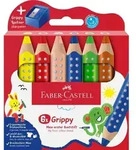 Faber-Castell 110635 Buntstift Blau, Gr&uuml;n, Orange, Pink, Rot, Gelb 6 St&uuml;ck(e)