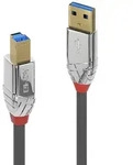 Lindy 36662 USB Kabel USB 3.2 Gen 1 (3.1 Gen 1) 2 m USB A USB B 5 Gbit/s Grau