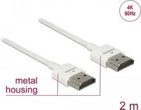 Delock 85137, DeLOCK 85137 HDMI-Kabel 2 m HDMI Typ A (Standard) Wei&szlig;