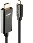 Lindy 43315 Videokabel-Adapter 5 m USB Typ-C HDMI Typ A (Standard) Schwarz