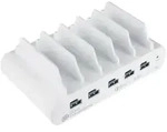 Alcasa PCA-D006W Ladestationsorganiser Freistehend Wei&szlig;
