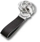 TROIKA KR8-02/LE Schl&uuml;sselring/Etui Schl&uuml;sselanh&auml;nger Schwarz, Silber