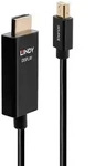 Lindy 40921 Videokabel-Adapter 1 m Mini DisplayPort HDMI Schwarz