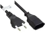 Alcasa P0300-S002 Stromkabel Schwarz 0,2 m Netzstecker Typ C