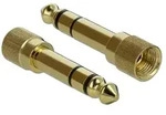 DeLOCK 65983 Kabeladapter 6.35mm 3.5mm Gold