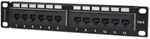 Intellinet 10" 12-Port Cat6 Patchpanel, UTP, 10", 1 HE, schwarz