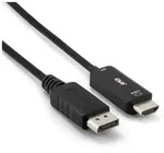 CLUB3D CAC-1083 DisplayPort-Kabel 2 m HDMI Typ D (Mikrofon) Schwarz