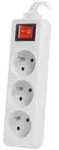 Lanberg PS1-03E-0300-W Verl&auml;ngerungskabel 3 m 3 AC-Ausg&auml;nge Drinnen Wei&szlig;