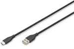 Digitus USB-C Silikon Anschlusskabel, 1m, schwarz