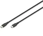 Digitus USB-C Silikon Anschlusskabel, 1m, schwarz
