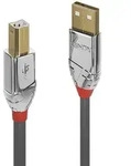 Lindy 36644 USB Kabel USB 2.0 5 m USB A USB B 0,48 Gbit/s Grau