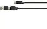 Python PY-USB002S USB Kabel 1 m USB A/USB C USB C 0,48 Gbit/s 60 W Schwarz