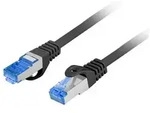 Lanberg PCF6A-10CC Netzwerkkabel Schwarz 0,25 m Cat6a S/FTP (S-STP)