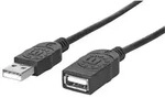 Manhattan Hi-Speed USB 2.0 Verl&auml;ngerungskabel, USB 2.0, Typ A Stecker - Typ A