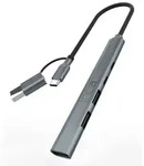Inca IUTP-06TX Schnittstellen-Hub USB 3.2 Gen 1 (3.1 Gen 1) Type-A + Type-C 5000