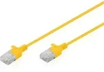 Digitus CAT 6 U-UTP Slim Patchkabel, 1 m, Gelb