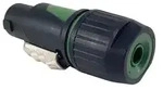 Equip 4-poliger SpeakON-Kabelstecker, Schwarz/Gr&uuml;n