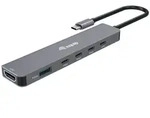 Equip USB-C 6-in-1-Multifunktionsadapter, HDMI 4K/30Hz, USB-C x 4, USB-A x 1, 5