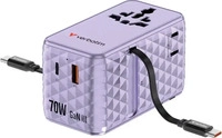 Verbatim 30188, Verbatim Charge 'n' Travel 70W Universal Violett AC...