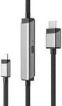 ALOGIC ULCHDPD02-SGR Videokabel-Adapter 2 m USB Typ-C HDMI Schwarz, Grau