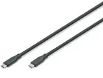 Digitus USB Silikon Kabel, USB4 Version 2.0, USB 80Gbps, 1m, schwarz