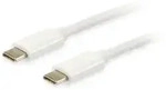 Equip USB 3.2 Gen 2 C auf C Kabel, M/M, 2.0m, PD 60W, 5Gbps, 4K/60Hz, Wei&szlig;