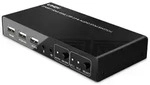 Lindy 32809 Tastatur/Video/Maus (KVM)-Switch Schwarz