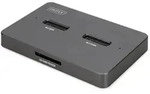 Digitus M.2 NVMe + M.2 SATA SSD Docking Station mit SD-Express Kartenleser,...