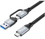 Equip 128432 USB Kabel USB 3.2 Gen 2x2 2 m USB A/USB C USB C Schwarz