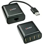 Lindy 42679 laptop-dockingstation & portreplikator USB 2.0 Schwarz