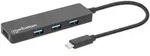 Manhattan 4-Port USB 3.2 Gen 1 Hub, USB-C-Stecker auf 4 x USB-A-Buchse, 5 Gbit/s